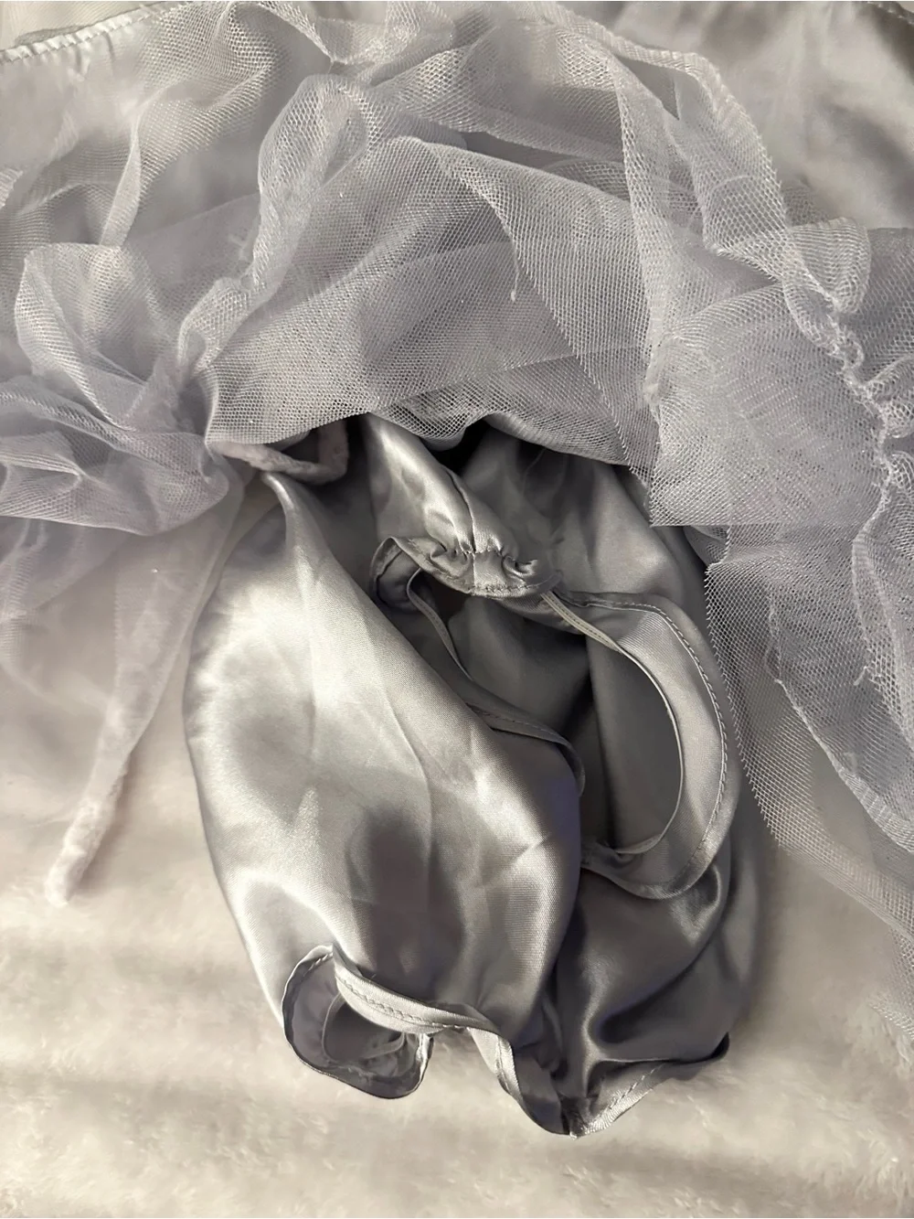 Sweet Heart Rose Silver-Grey Lace & Tulle Party Dress